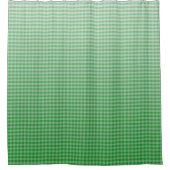 Kelly Green Ombre Gingham Douchegordijn (Voorkant)