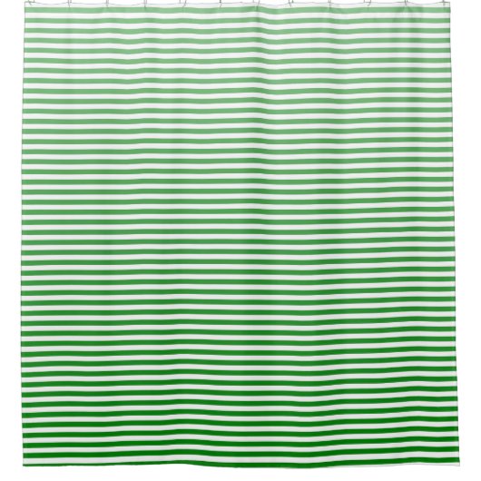 Kelly Green Ombre Stripe Douchegordijn (Voorkant)