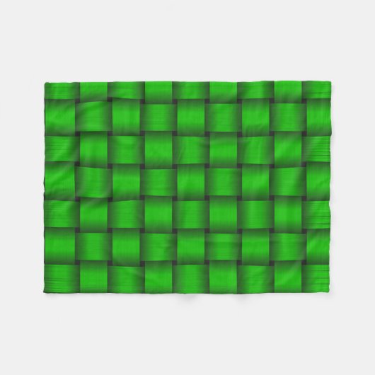 Kelly Green Ribbon Fleece Deken (Voorkant (Horizontaal))