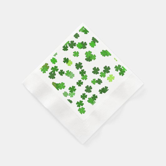 Kelly green "Shamrocks Falling" Servet (Hoek)