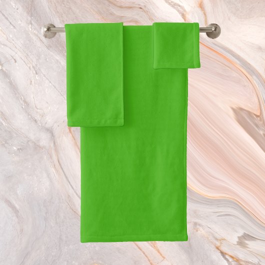 Kelly Green Solid Color Bad Handdoek