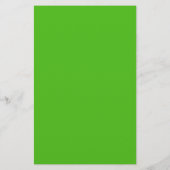 Kelly Green Solid Color Briefpapier (Achterkant)
