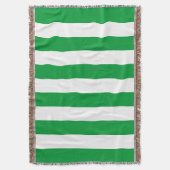 Kelly Green Stripes Pattern Deken (Voorkant Verticaal)