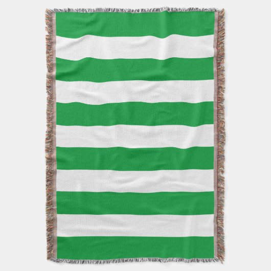 Kelly Green Stripes Pattern Deken (Voorkant Verticaal)