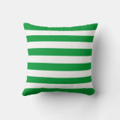 Kelly Green Stripes Pattern Kussen (Achterkant)