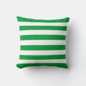 Kelly Green Stripes Pattern Kussen (Voorkant)