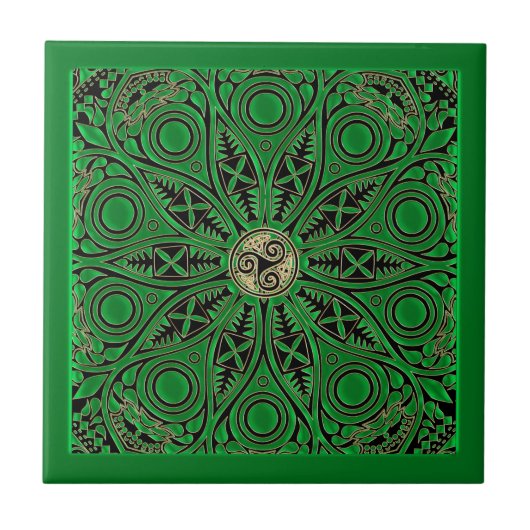 Kelly Green TrisabelMandala Tegeltje (Voorkant)