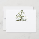 Kelly Green Whimsical Swirl Tree Wedding RSVP (Dos)