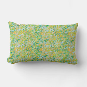 Kelly groen, tan, lichtblauw Pillow Kussen