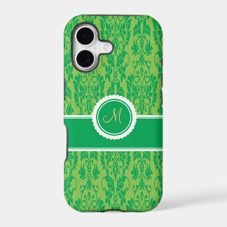 Kelly groene monogram damasten iPhone 5 hoesje