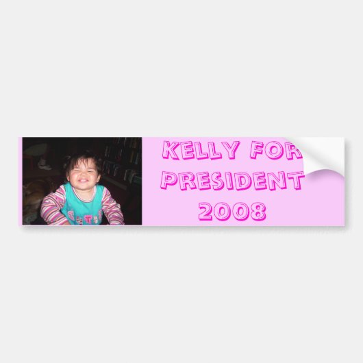 Kelly, Kelly voor President 2008 Bumpersticker (Voorkant)