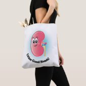 Kelly Kidney "Urine Good Hands" Canvas tas (Dichtbij)