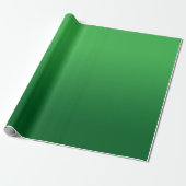 Kelly naar Forest Green Gradient Cadeaupapier (Uitgerold)