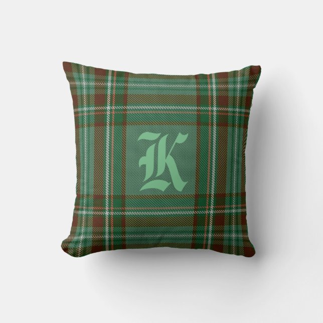 Kelly Tartan Monogram Pillow Kussen (Voorkant)