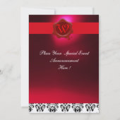 KELNER WIJNPROEVERIJPARTY RODE WAX ZEGEL MONOGRAM KAART (Achterkant)