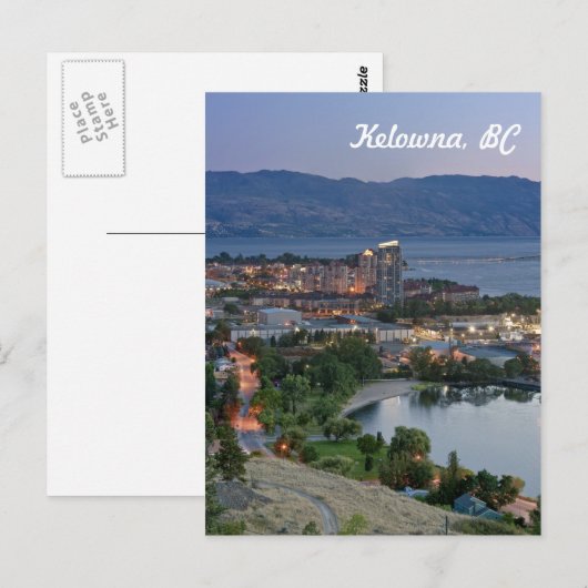 Kelowna, BC Carte postale (Devant / Derrière)