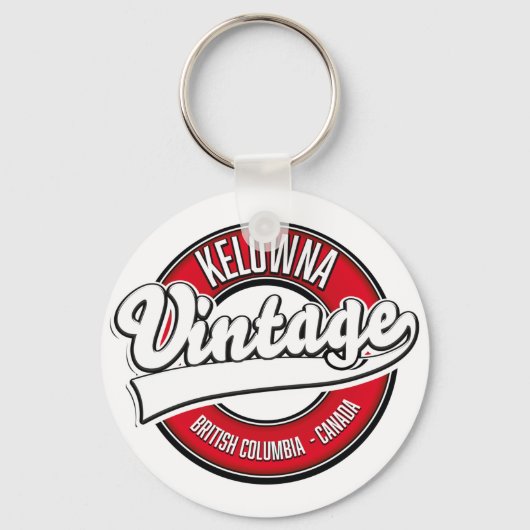 Kelowna British Columbia Canada logo Sleutelhanger (Voorkant)