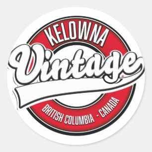 Kelowna Brits-Columbia Canada logo Ronde Sticker