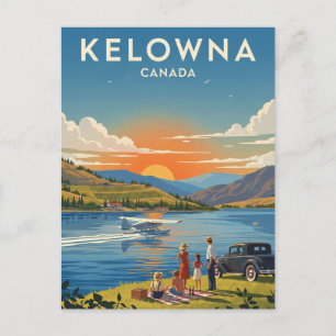Kelowna Canada Reizen Briefkaart
