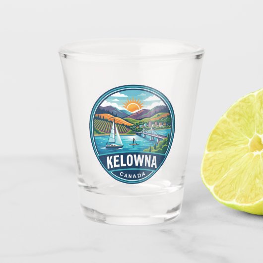 Kelowna Canada Shot Glas (Voorkant)