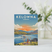Kelowna Canada Travel Briefkaart (Staand voorkant)