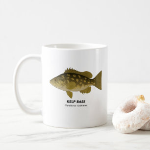 Kelp Bass - zeedieren van Californië Koffiemok