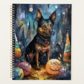 Kelpie australienne d'Halloween avec la peur Citro (Devant)