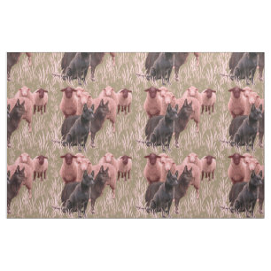 Kelpie australienne en tissu de moutons
