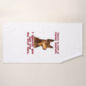 Kelpie australienne - pas besoin de se répéter (Serviette de bain)