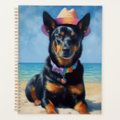 Kelpie australienne sur la plage, cadeau d'été amo (Devant)