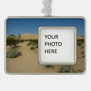 Kelso Dunes in Mojave National Park Verzilverd Kader Ornament