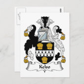 Kelso Family Crest Briefkaart (Voorkant / Achterkant)