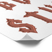 Keltisch alfabet lettertype poster (Hoek)