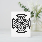 Keltisch Christelijk kruis Briefkaart (Staand voorkant)