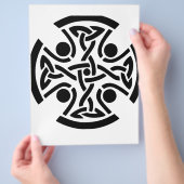 Keltisch Christelijk kruis Flyer (Hand)