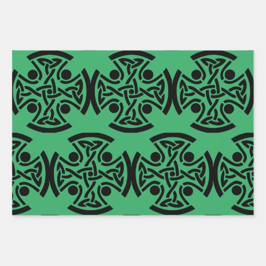 Keltisch Christelijk kruis Inpakpapier Vel (Voorkant)