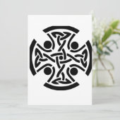 Keltisch christelijk kruis  kaart (Staand voorkant)
