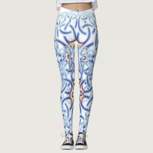 Keltisch cirkelmotief in pastelkleuren leggings