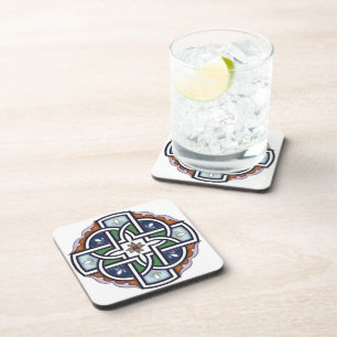 Keltisch Cross Deco glas Drankjes Onderzetter