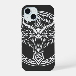 Keltisch drakenembleem van BurnsInHell iPhone 15 Hoesje