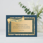 Keltisch Groen | Hartelijk dank Bedankkaart (Staand voorkant)