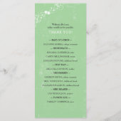 Keltisch Hart Iers Trouwprogramma 3991 Programma (Achterkant)