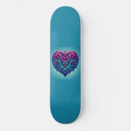 Keltisch hart met blauw gras skateboard