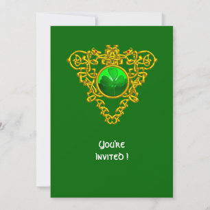 KELTISCH HART MET KLAVER ST. PATRICK'S DAY FEESTJE KAART