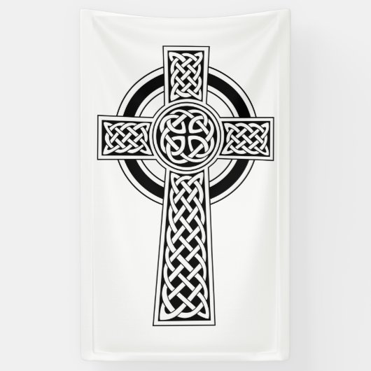 Keltisch kruis spandoek (Verticaal)