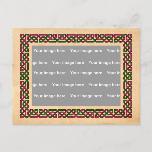 Keltisch lijst Briefkaart (Voorkant)