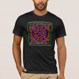 Keltisch vierkant zwart t-shirt