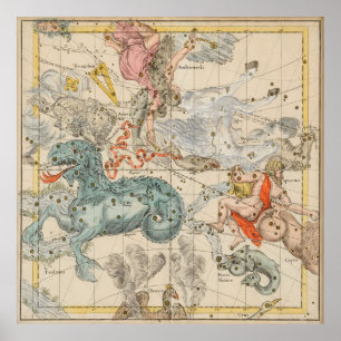  Keltische & Astrologische Kaart (1693) Poster