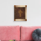 Keltische Bijbel Replica op Canvas (Insitu (Woonkamer))