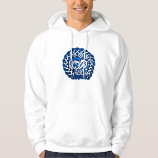 Keltische blauwe Buffels/Bizon, Hoodie